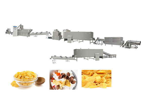 corn flakes breakfast cereals production line